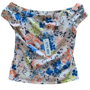 Rebecca Taylor floral crop top XS NWT